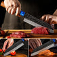 KD Japanese Santoku Knife VG 10 Damascus Steel Chef Knife with Gift Box