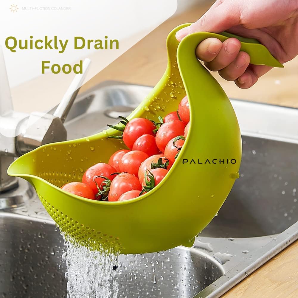 KD Strainer and Colander Rice Bowl Pasta Strainer Quinoa Strainer Rice Washer