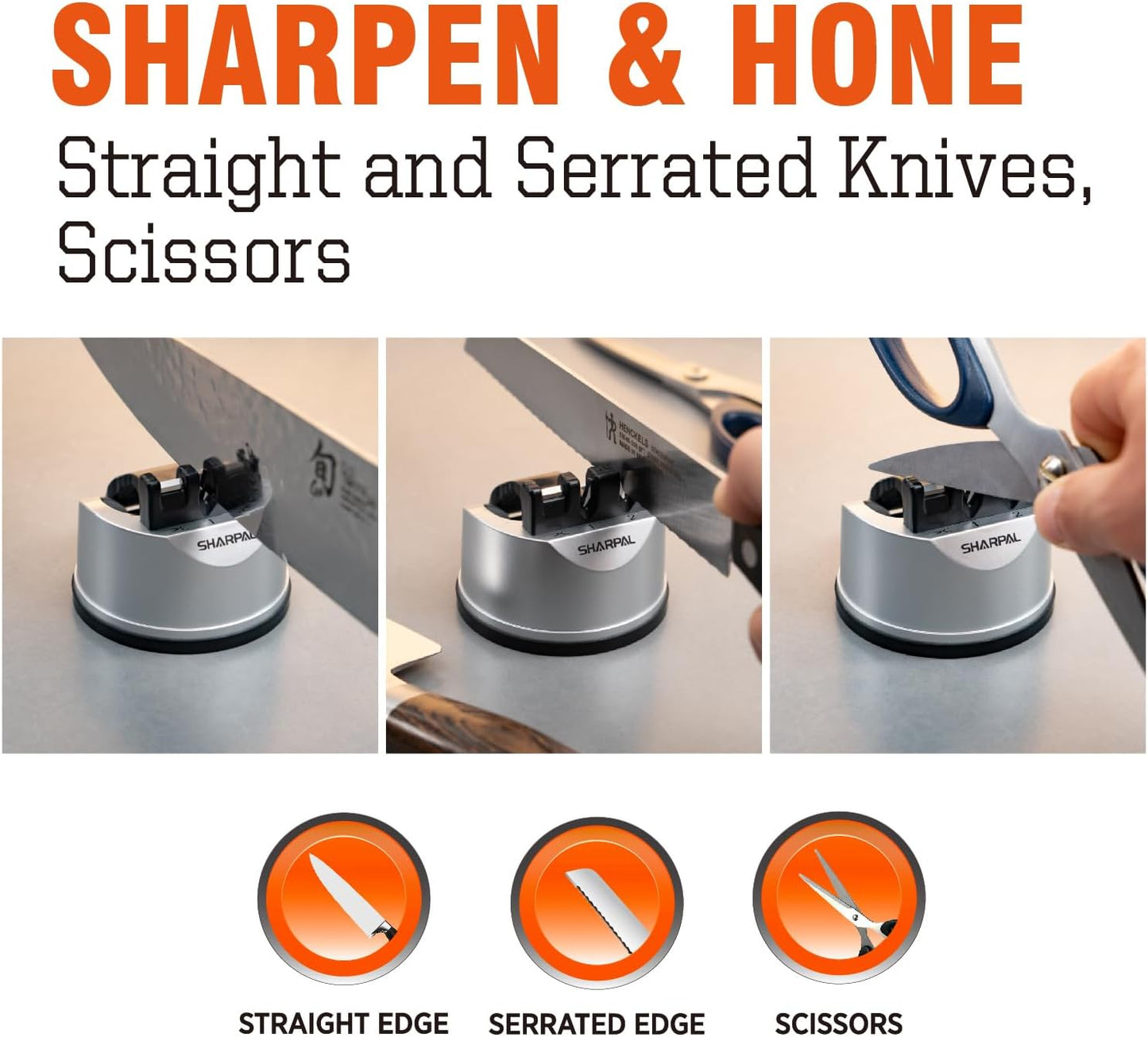 KD 3-Stage Knife Sharpening Tool Helps Repair and Restore Blades