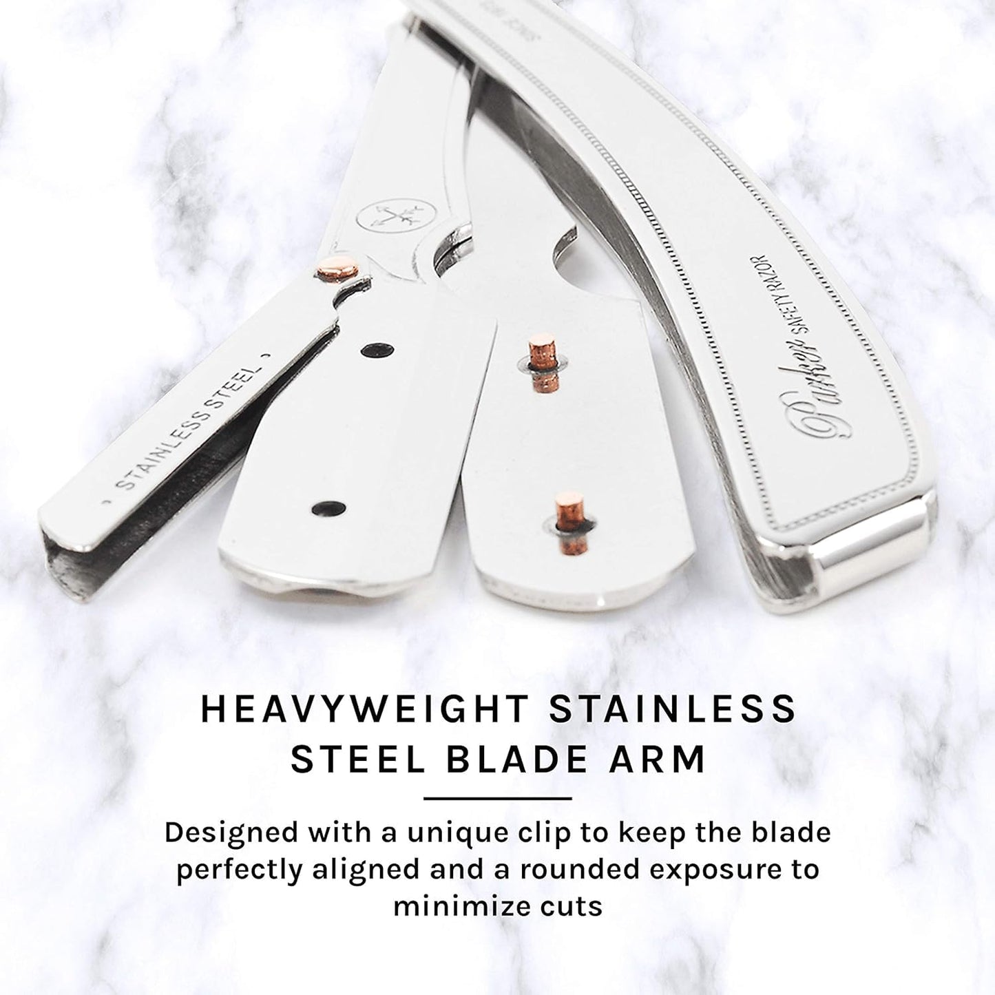 KD Stainless Steel Straight Edge Professional Barber Razor Blade