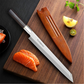 KD Japanese Kiritsuke Chef Sushi Knife Ebony Wood Handle