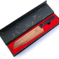 KD Kiritsuke Chef Knife 8" Damascus Steel with Wood Sheath & Gift Box