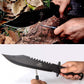 KD Hunting Knife with Sheath, Sharpener & Fire Starter for Camping