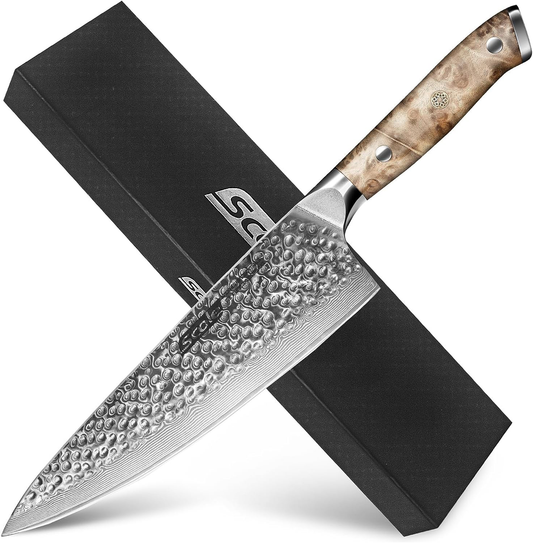 KD Elegance in Kitchen: VG-10 Damascus Chef Knife Gift Box