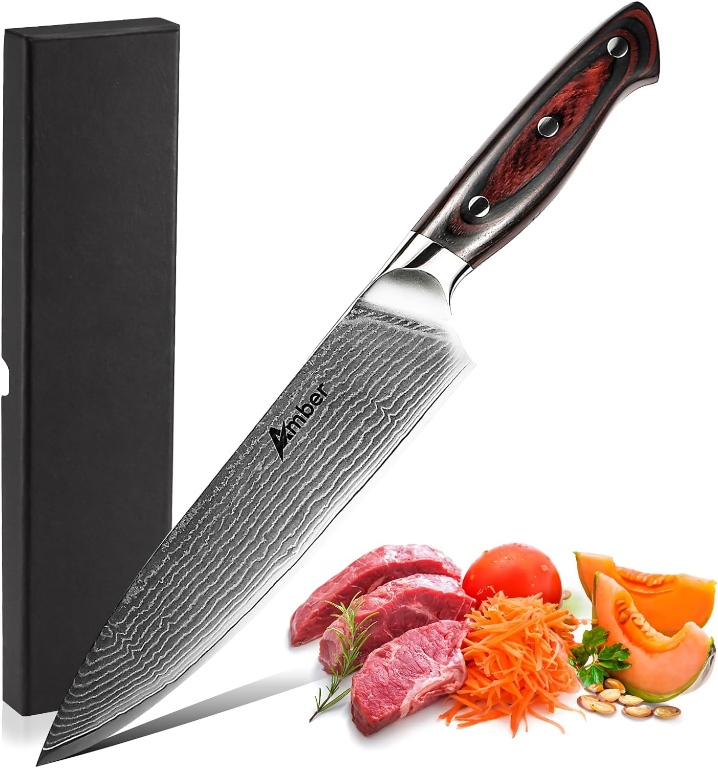 KD Japanese VG-10 Damascus Chef Knife: Ideal Kitchen Tool