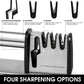 KD 4 in 1 Knife Blade and Scissors Sharpener Manual Knife Sharpener