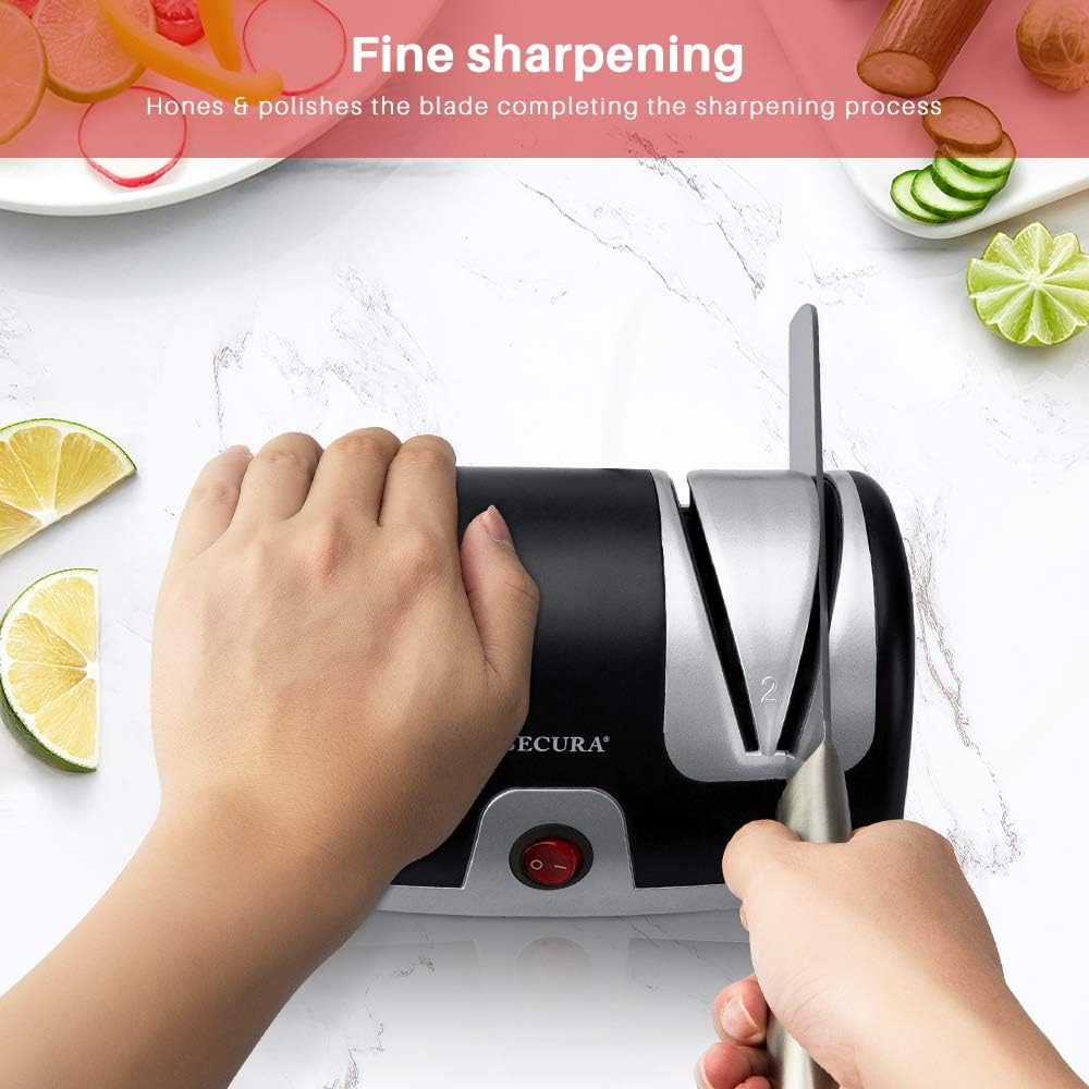 KD Electric Knife Sharpener 2-Stage Kitchen Knives Sharpening