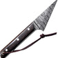 KD Hand Forged Hunting Knife Damascus Steel G-10 Micarta Handle with Gift Box