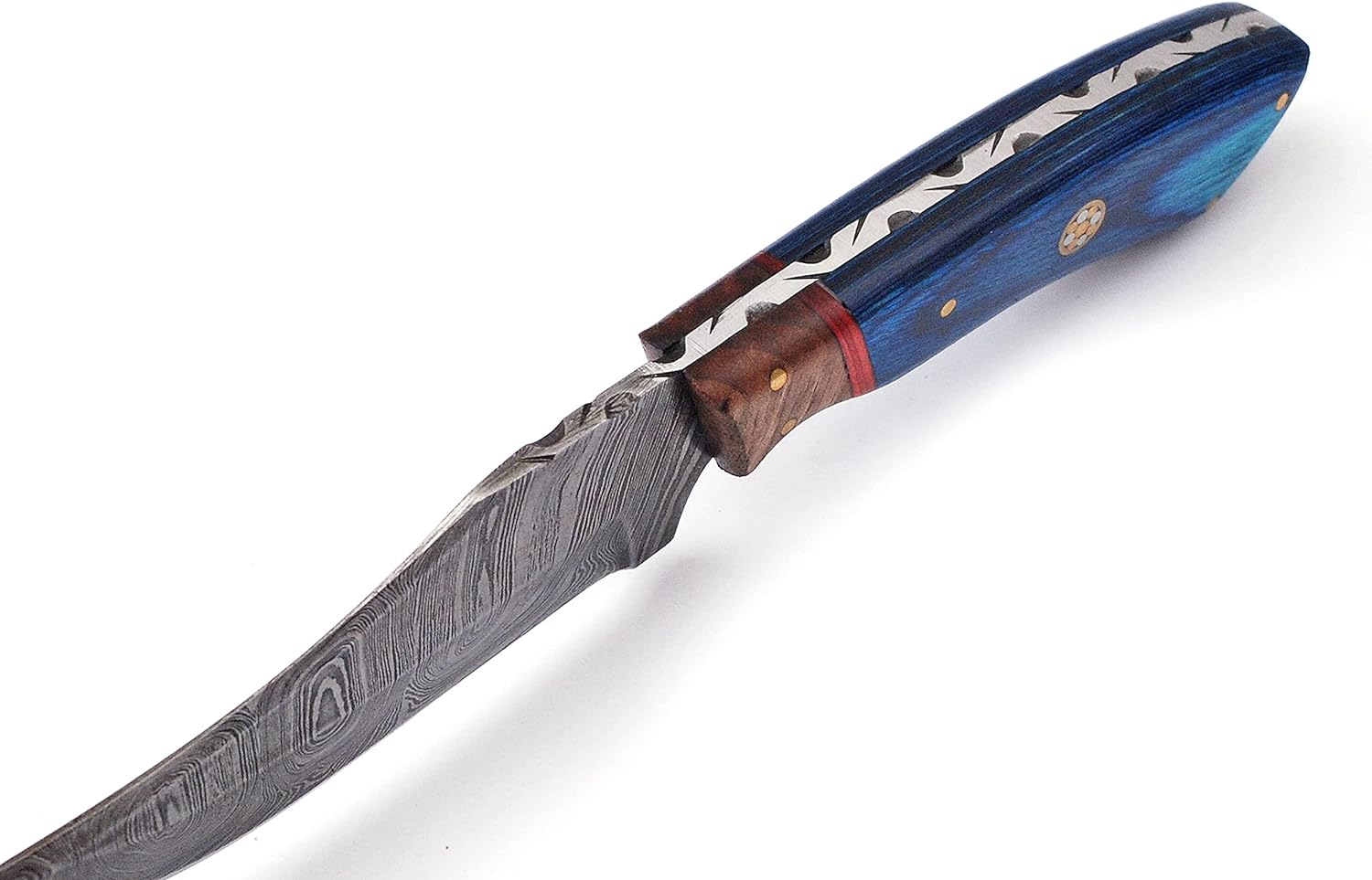 KD Hunting Knife Damascus Steel Knife With Sheath Belt Loop – Knife Depot  Co.