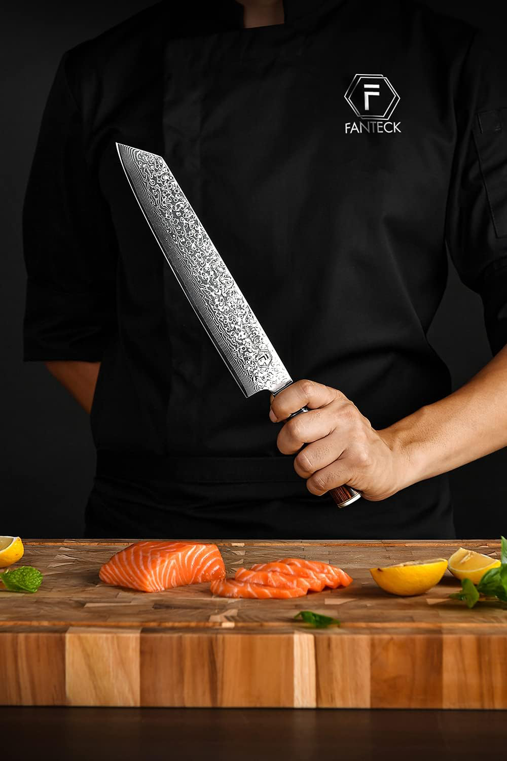 KD Kiritsuke Chef Knife 67-Layer Damascus Blade Gift Box