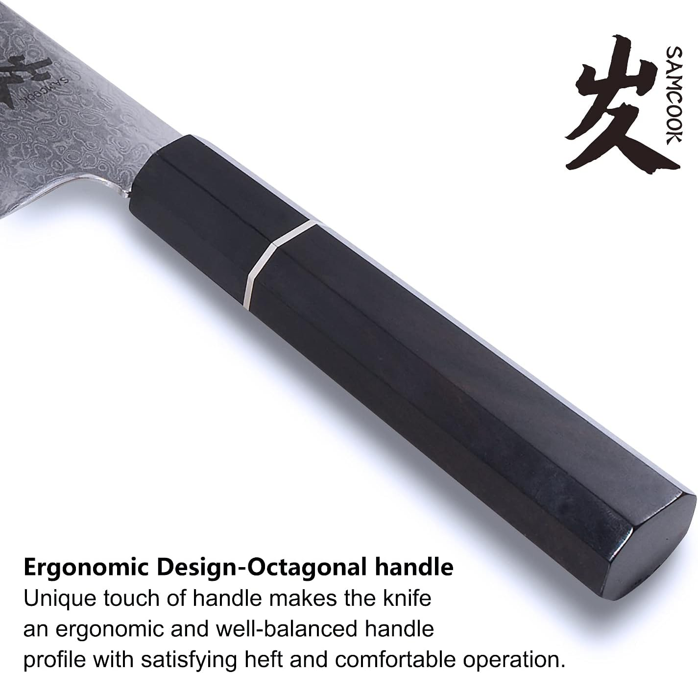 KD Kiritsuke Chef Knife Japan VG10 Damascus Steel Gift Box