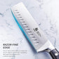 KD 7" Nakiri Chef Knife for slicing and mincing with Sheath & Case