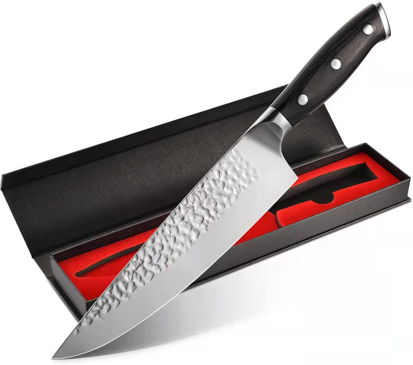 KD 8" Japanese Chef Knife with Ergonomic Handle & Gift Box