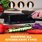 KD Electric Knife Sharpener 3-stage Stainless Steel for Kitchen Knives