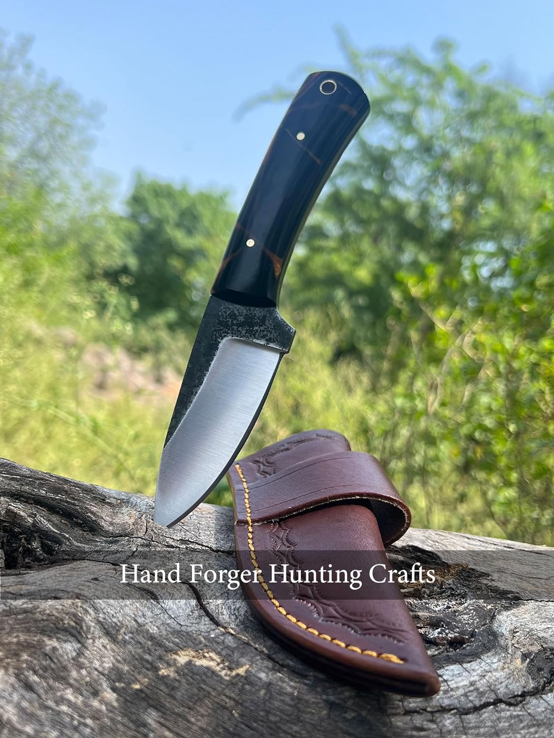 KD Hunting Knife Bushcraft Knife with Sheath Belt Loop