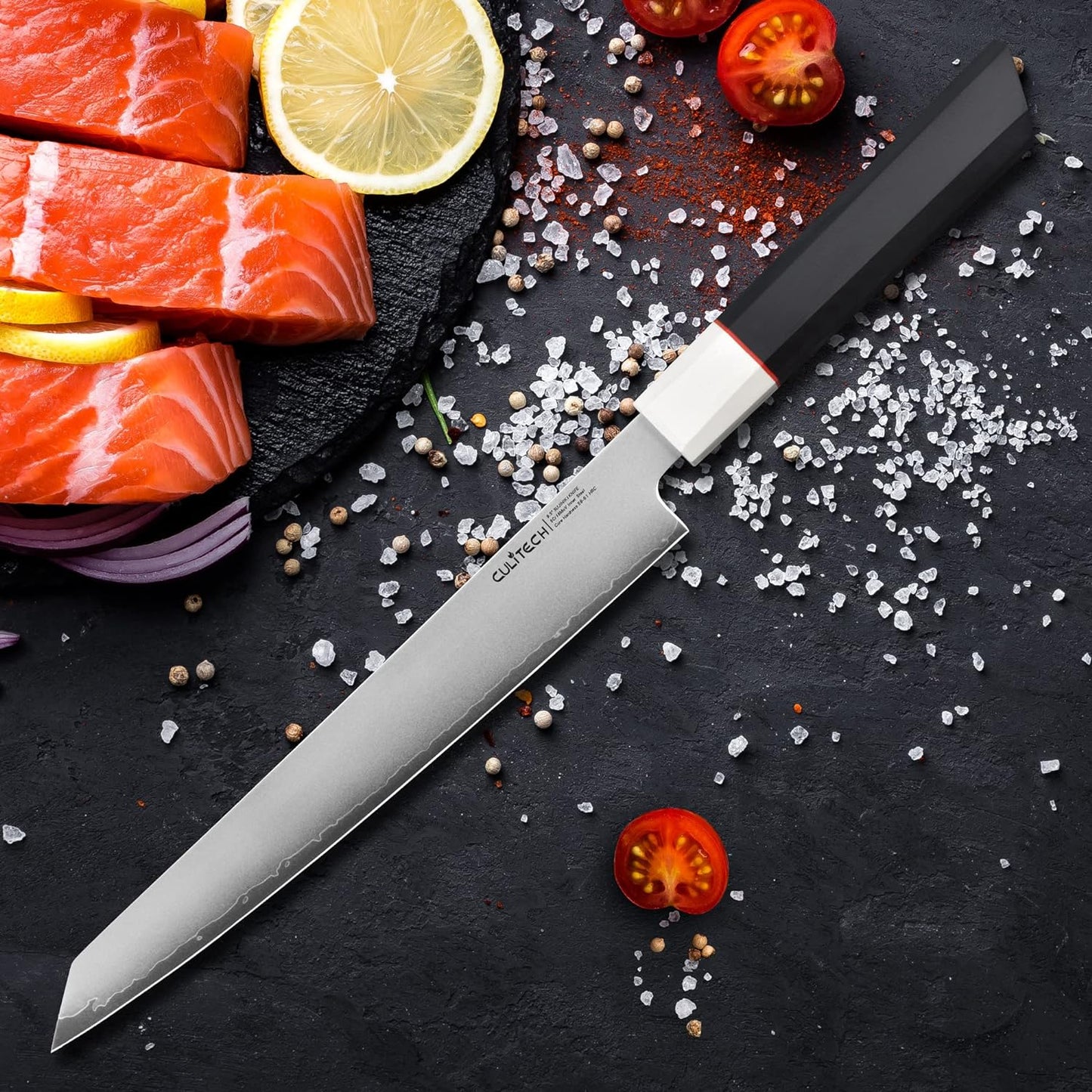 KD Sujihiki Knife 9.5" Sashimi/Sushi Knife with G10 Octagonal Handle