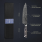 KD Japanese 8 inch AUS-10 Damascus Chef's Knife Gift Box
