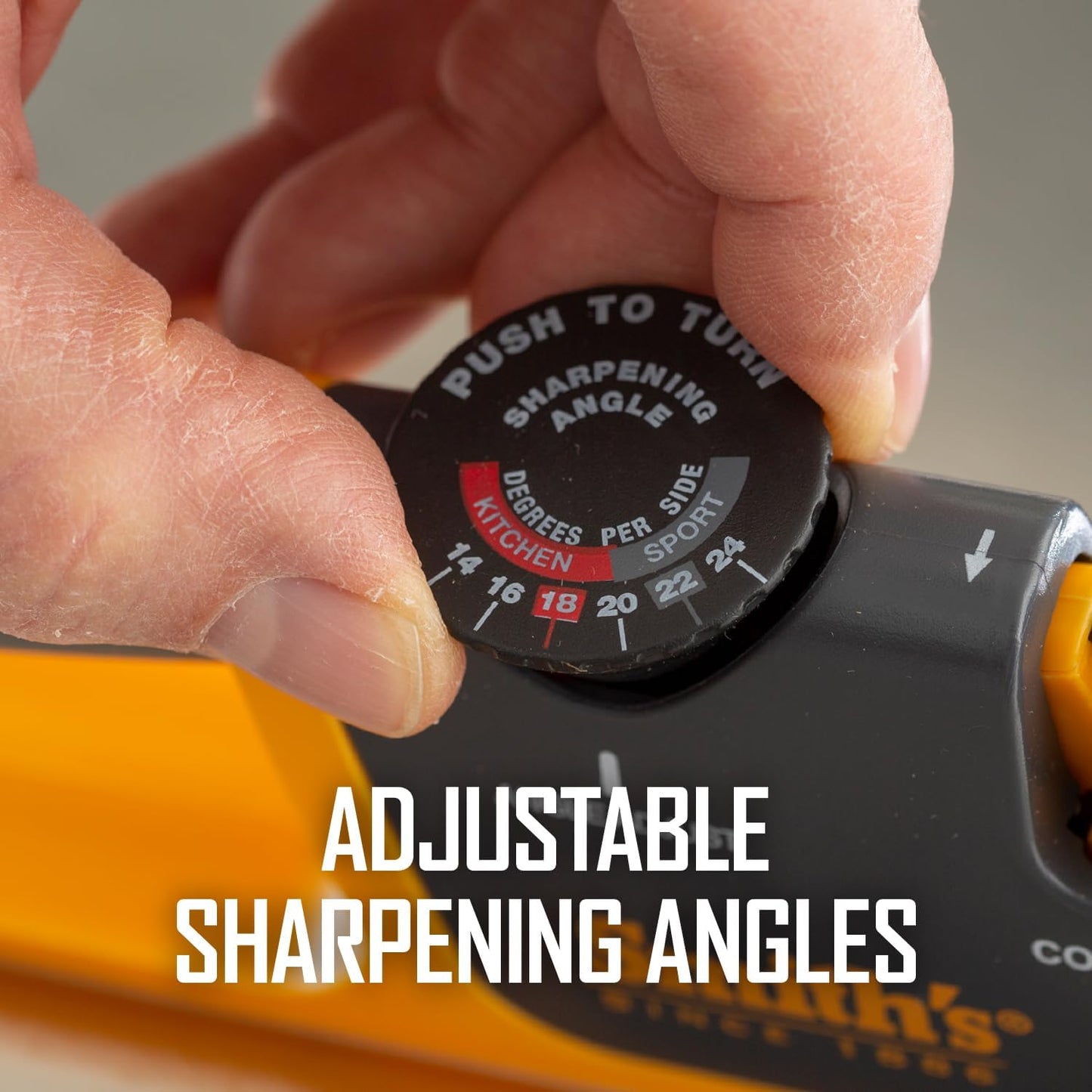 KD Adjustable Angle 2-Stage Knife Sharpener Restores Blades