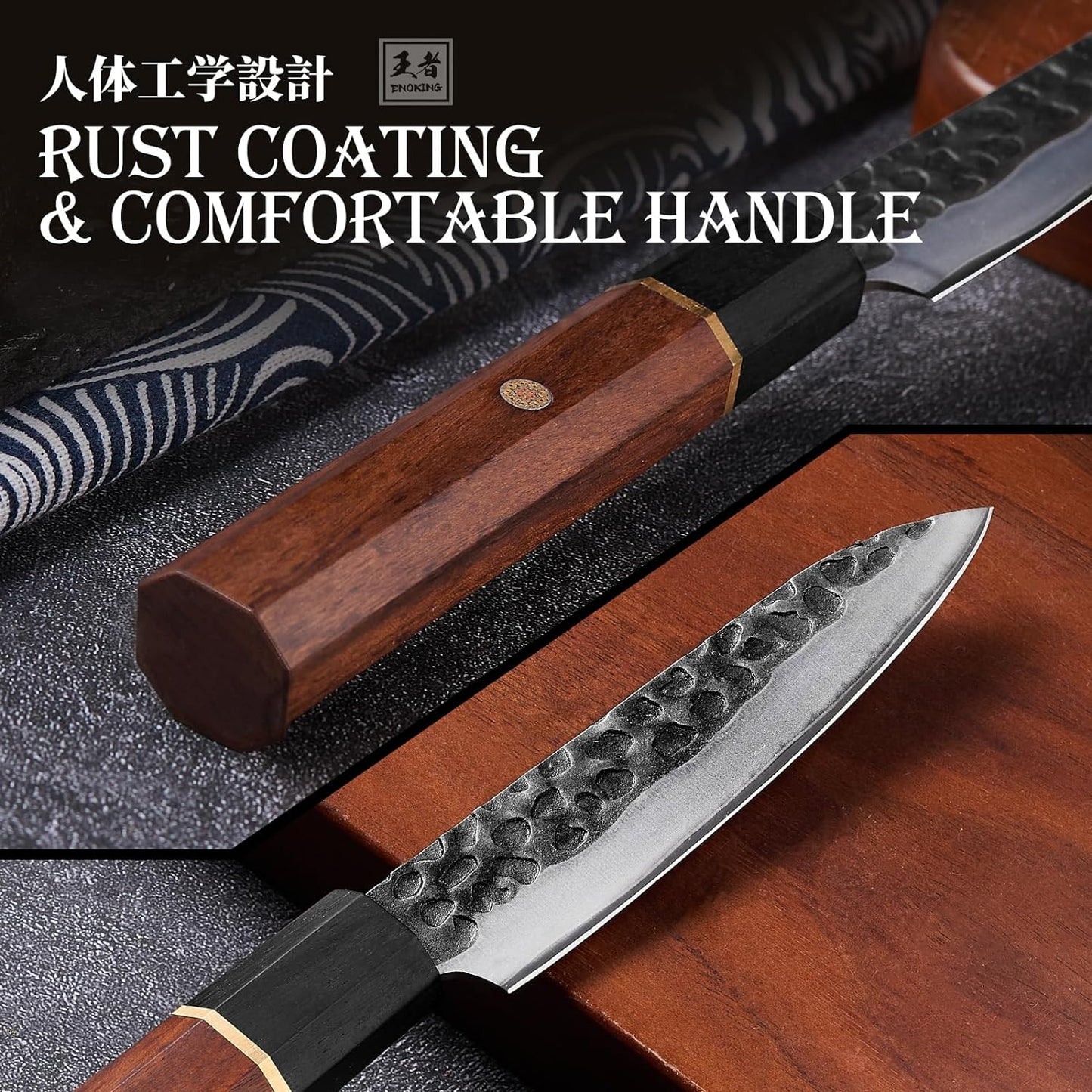KD 4.5" Hand Forged Paring Knife 5 Layers High Carbon Steel with Gift Box