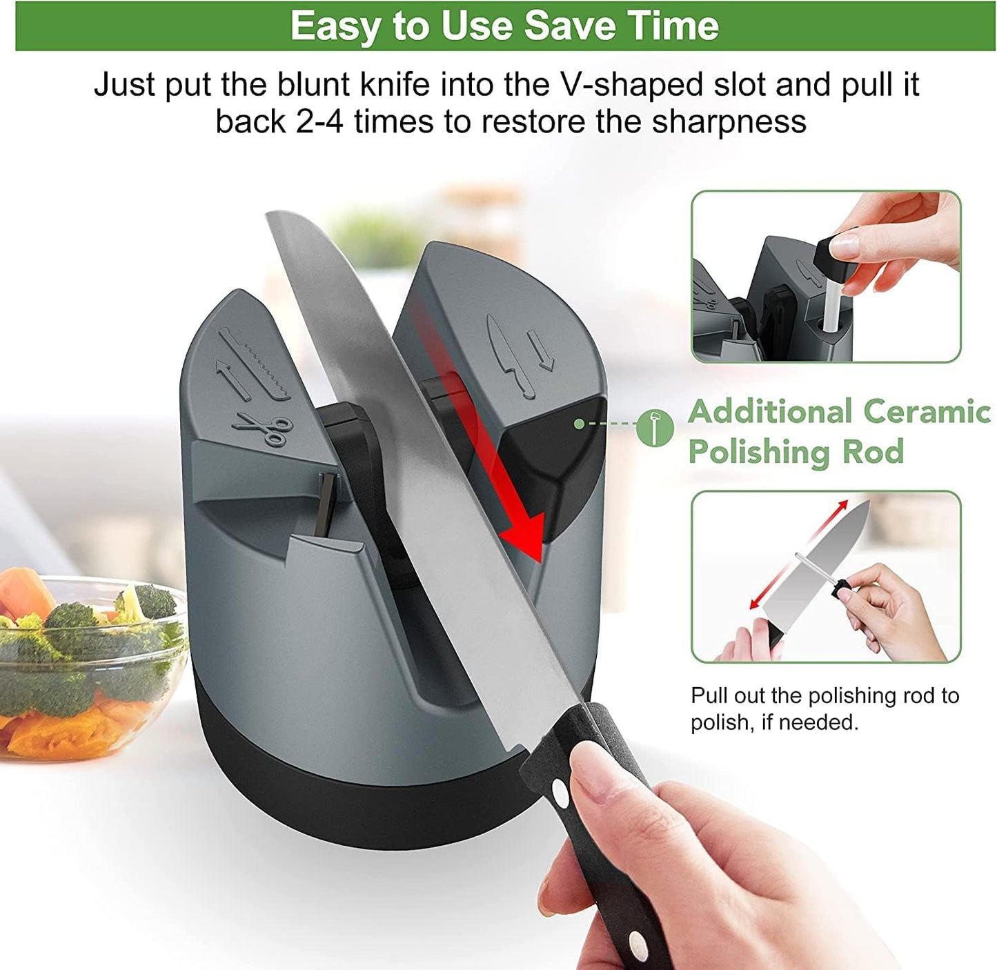 KD Knife Sharpeners Automatically Knife Sharpeners for Kitchen Knives