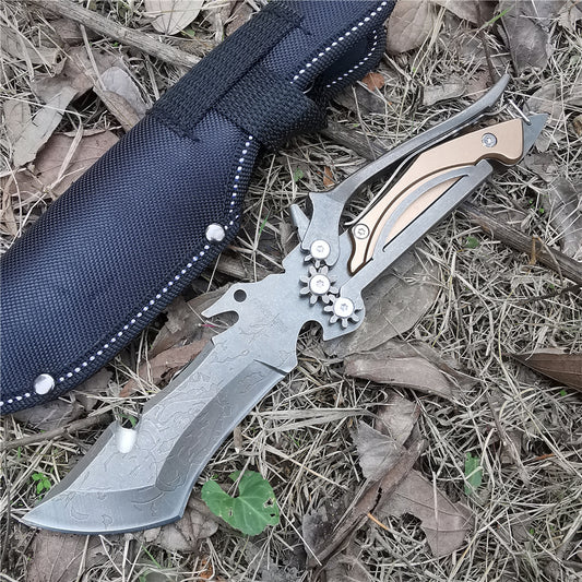 KD Mechanical Hunting Knife Vehicle Camping Knife Tools