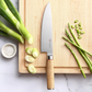 KD 8-Inch Japanese Chef Knife: Natural White Oak Handle