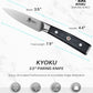 KD 3.5" Paring Knife Stainless Steel Kitchen Knife with Sheath and Case
