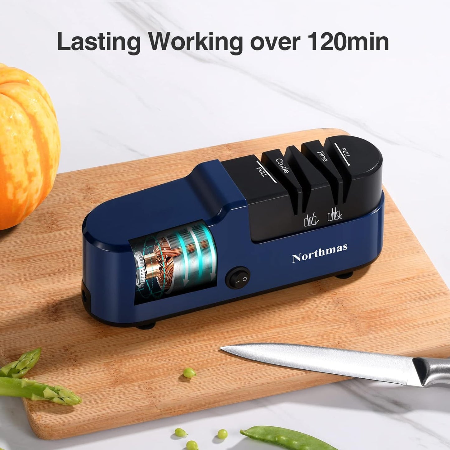 KD Knife Sharpener Electric Knife Sharpener 2 Stages Sharpening & Polishing