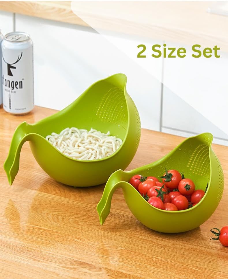 KD Strainer and Colander Rice Bowl Pasta Strainer Quinoa Strainer Rice Washer