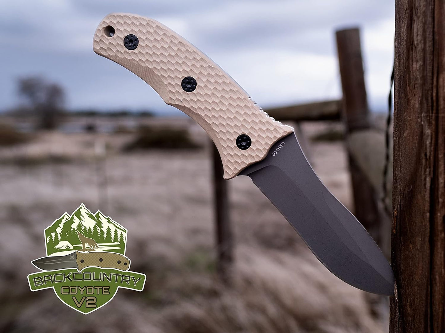 KD Hunting Knife with Kydex Sheath is suitable for Camping