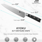 KD Japanese Kiritsuke Chef Knife Pakkawood Handle Gift Box