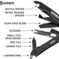 KD 12-in-1 Mini Multi-tool - Needle Nose Pliers, Pocket Knife, Keychain, Bottle Opener - EDC Gear and Equipment