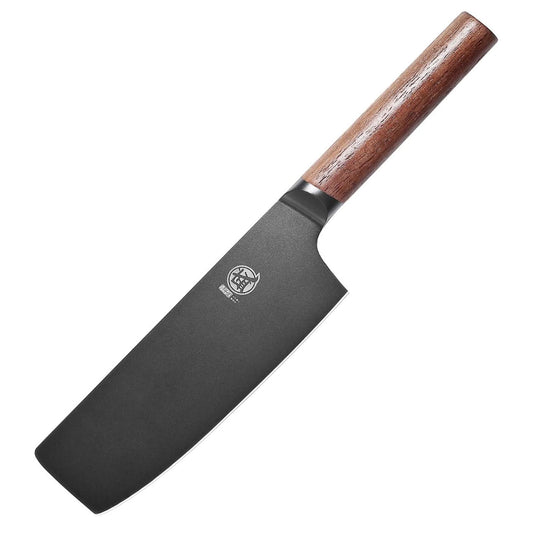 KD 7 Inch Japanese Nakiri Chef Knife German Steel Blade with Gift Box