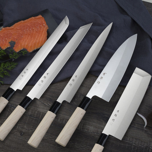 KD Japanese Sakai Fudo Sashimi Knife, Japanese Style Sashimi Knife