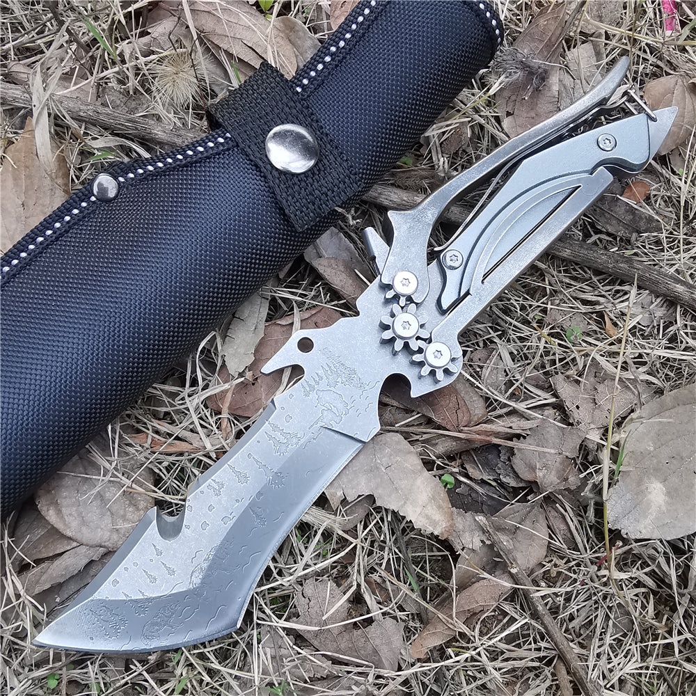 KD Mechanical Hunting Knife Vehicle Camping Knife Tools