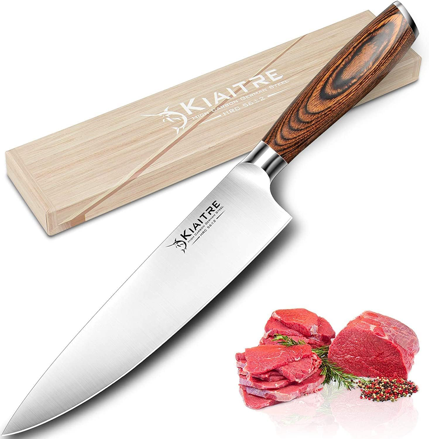  AOKEDA Chef Knife, Pro 8 Inch Kitchen Knife, German