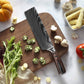 KD Asian Nakiri Chef Knife 7'' Kitchen Knife with Pakkawood Handle