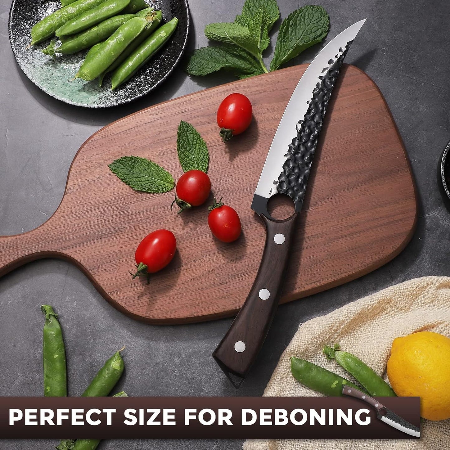 KD Hand Forged Boning Knife Kitchen Chef Knife with Gift Box