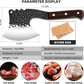 KD Cleaver Forged Heavy Duty High Carbon Butcher Knife Boning Breaker Chopper Cutting Chef Knife Outdoor BBQ Gift Cover