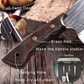 KD Cleaver Kitchen Knife Ultra Sharp Chef Knife High Carbon Steel Butcher Knife Gift Leather Sheath And Box