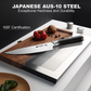 KD Japanese Ergonomic Handle Chef Knife: 8-Inch AUS-10 Steel Knife