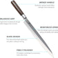 KD 10.5" Yanagiba Knife Japanese Sushi Sashimi Knives Wenge Wood Handle