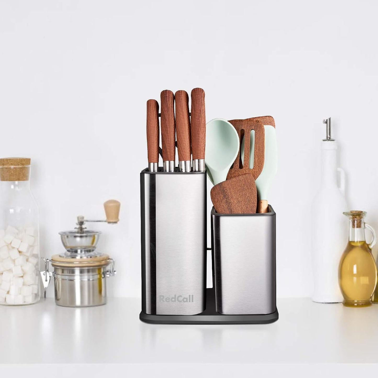 KD Kitchen Knife Holder Stainless Steel Universal Knife Block