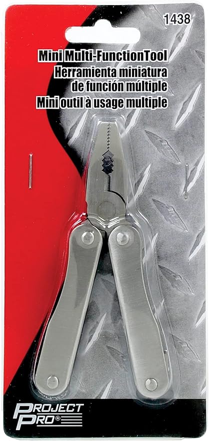 KD Stainless Steel 5-in-1 Multi-Tool Screwdriver, Pliers, Knife, Bottle Opener, and Cutter