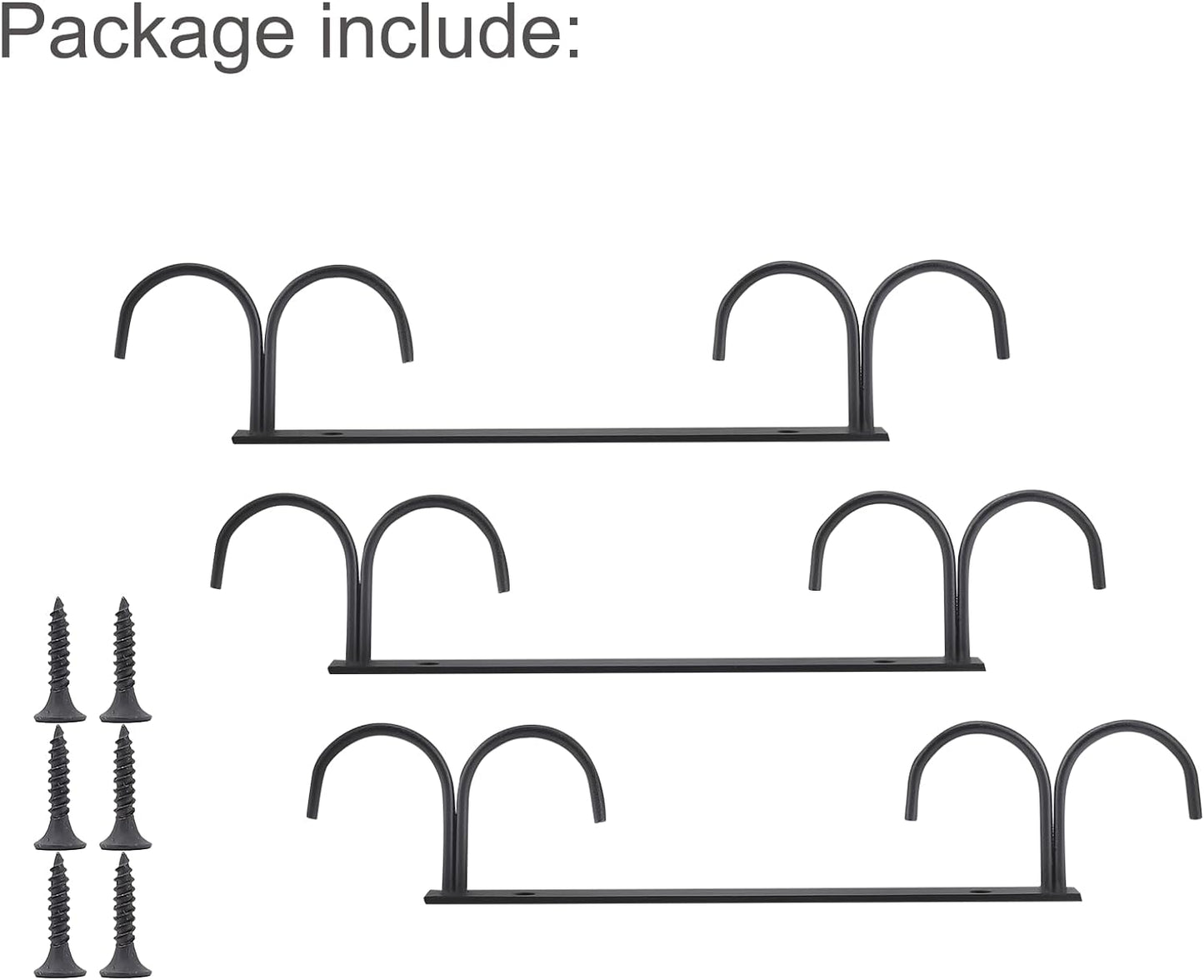 KD Mug Hooks 3 Pieces Under Cabinet Mug Holder