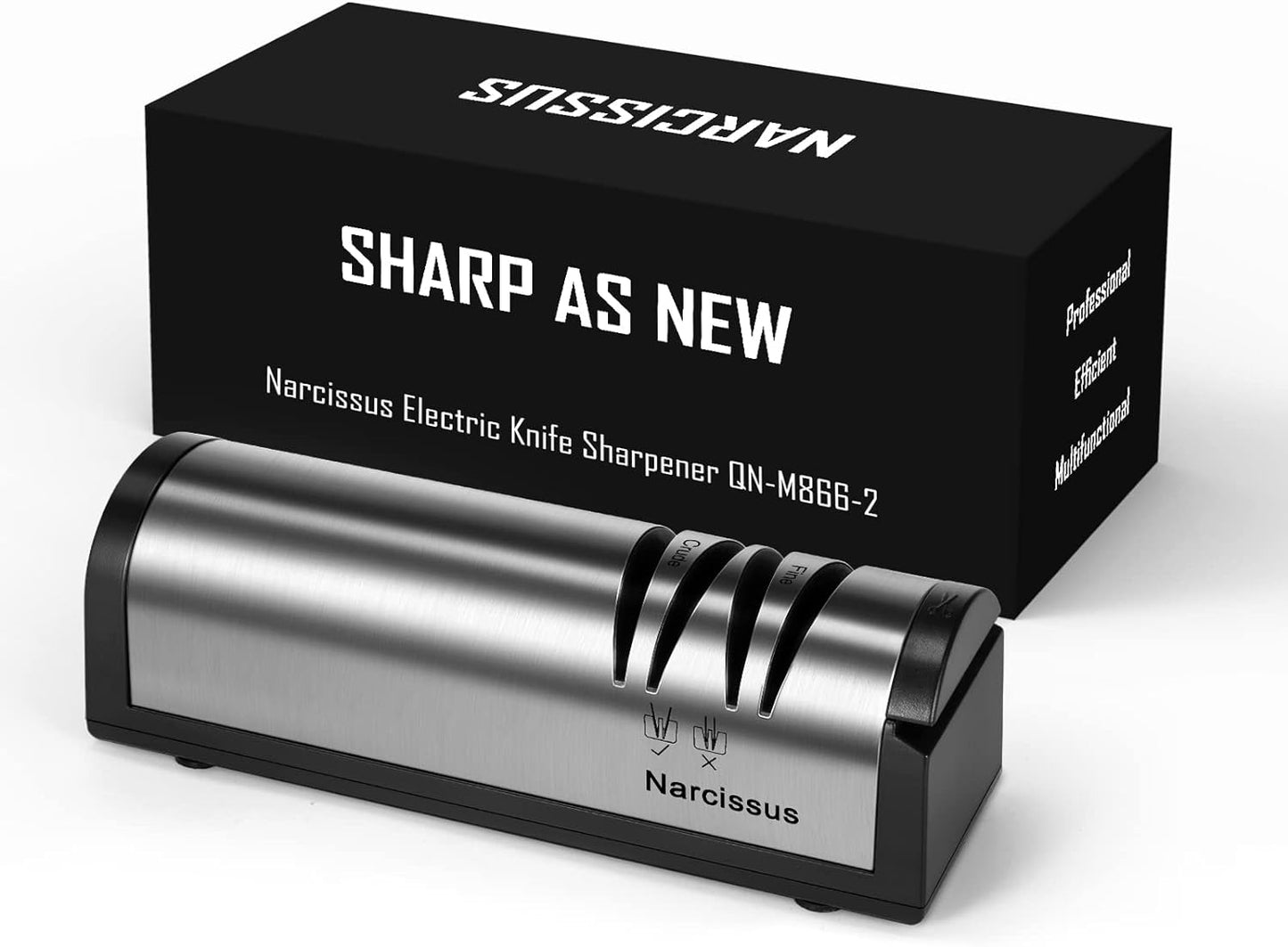KD Knife Sharpener 2 Stage Electric Knife Sharpener for Sharpening & Polishing