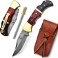 KD Pocket Folding knife with sheath for Indoor & Outdoors Activities