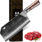 KD 8.1 inch Serbian Cleaver Chef Knife Hand Forged Meat German High Carbon Steel Kitchen Knife
