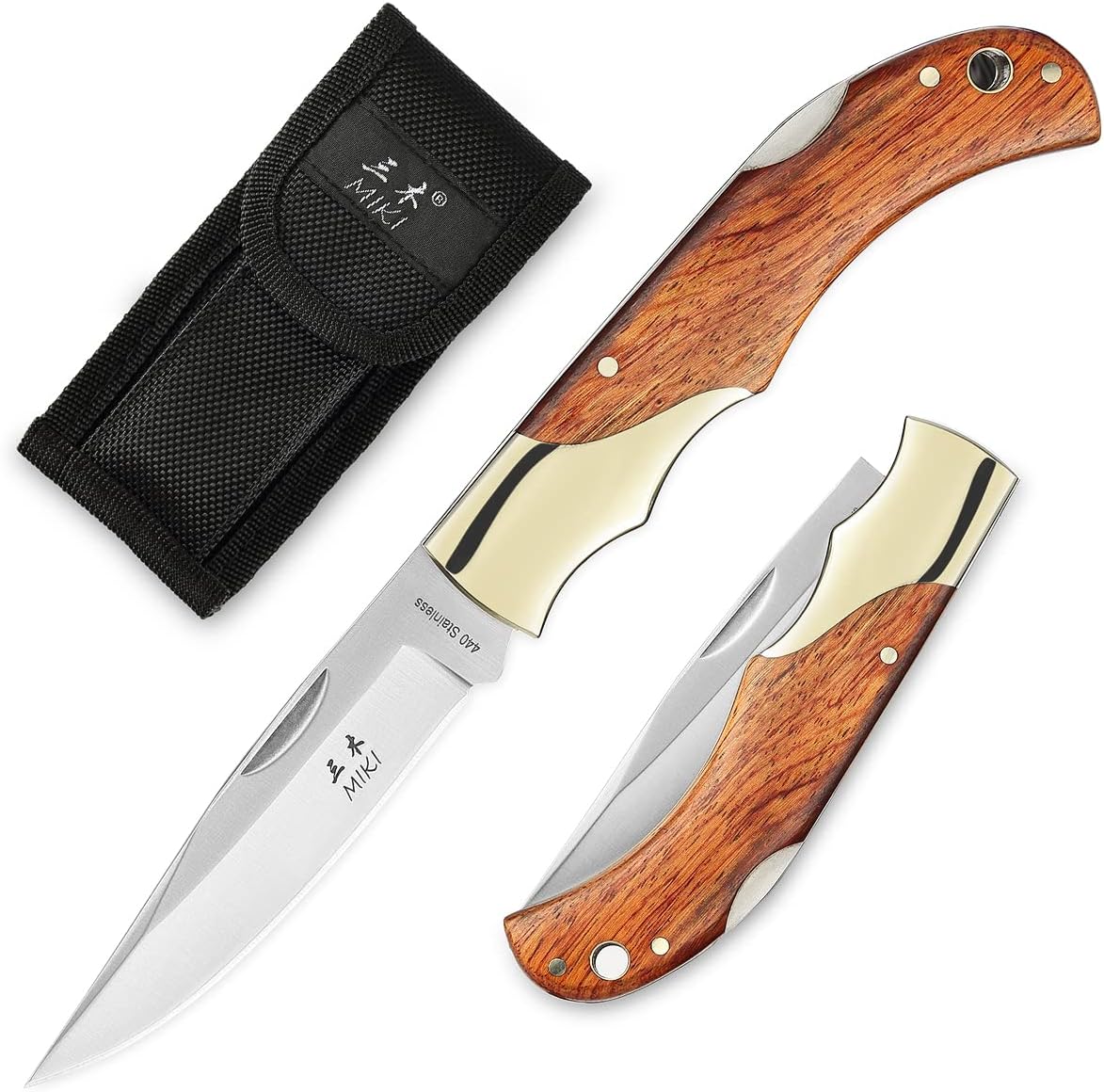 KD Pocket Folding Knife Stainless Steel Outdoor camping hiking fishing