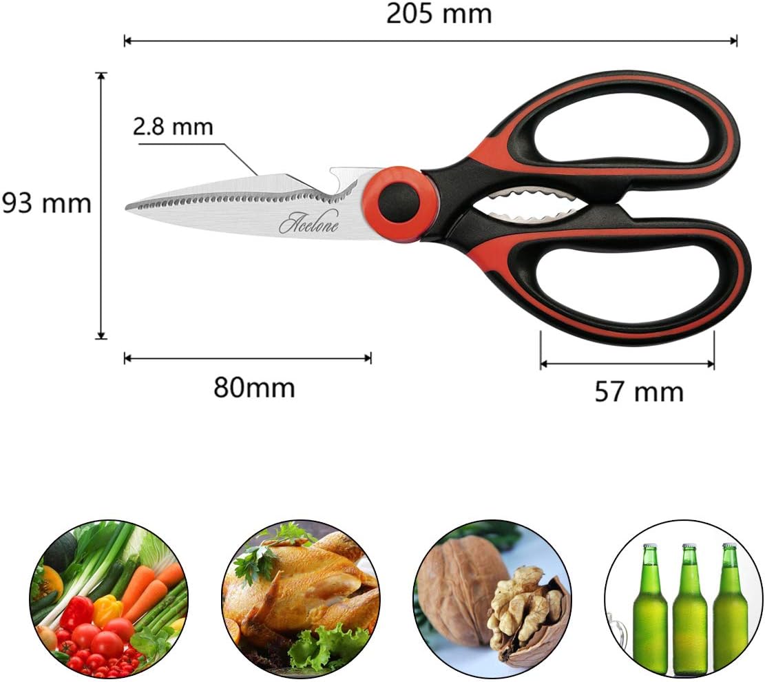 KD Scissors Stainless Steel Multi-function Kitchen with Protective Sheath